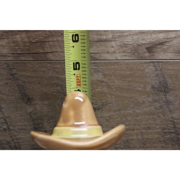 Rossware Vintage Stackable‎ Salt Pepper Shaker Mexican Man Glazed Size Medium - Picture 16 of 16